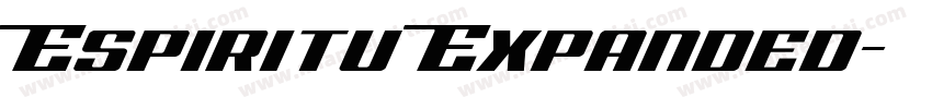 Espiritu Expanded字体转换